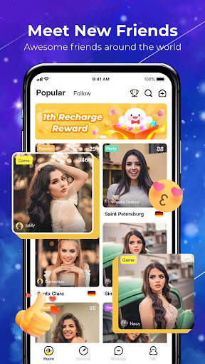 Cue Pro - Group voice chat, Clubhouse, Ludo, Games screenshot 3