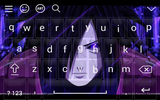 uchiha sharingan madara keyboard स्क्रीनशॉट 3