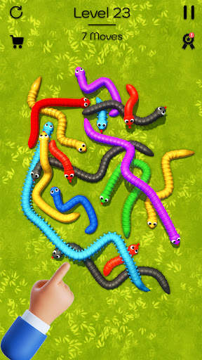 Tangled Snakes Puzzle Game screenshot 20