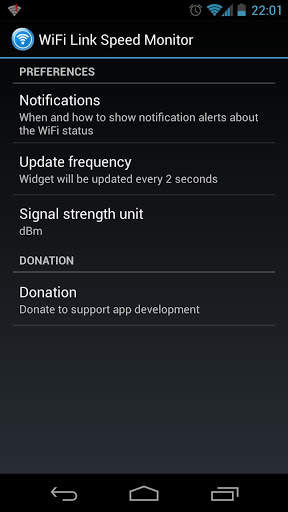 WiFi Status(Link Speed) Widget स्क्रीनशॉट 4