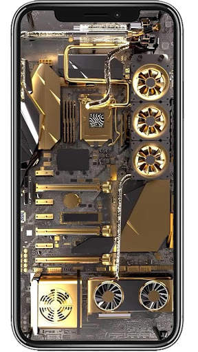 Phone Electricity Live Wallpaper FREE screenshot 2