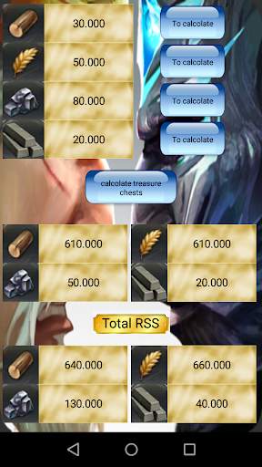 Calculator for Clash of Kings (CoK) screenshot 3