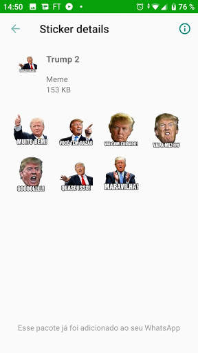 Memes com frases para WhatsApp WAStickersapps 2020 screenshot 8