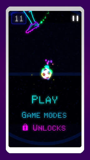 Neon Flick Soccer - Free Kick Game screenshot 3