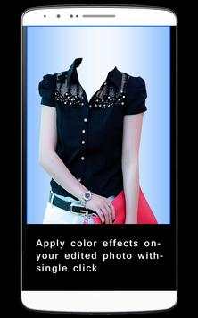 Woman Designer Shirt Foto Edit screenshot 3