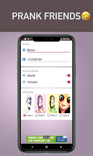 Creepy momo fake video call screenshot 2