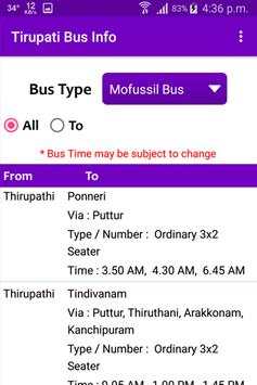 Tirupati Bus Info screenshot 7