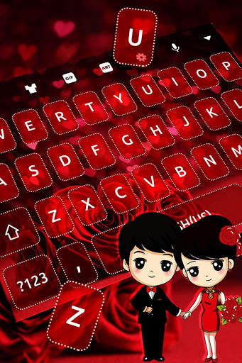 Sparkling Love Couple Keyboard स्क्रीनशॉट 1