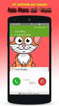 My Cartoon Cat Calling - Fake Phone Call - Prank 3 تصوير الشاشة