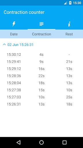Contractions screenshot 2