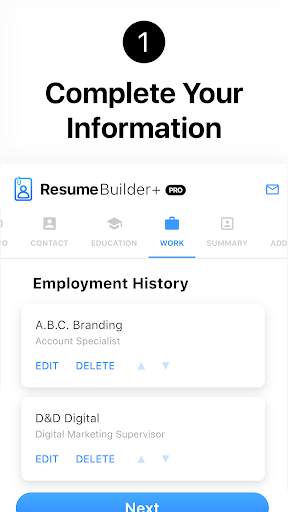 Resume Builder App Free - PDF Templates & CV Maker screenshot 1