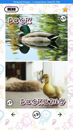 Learn Animal Young one Names скриншот 4