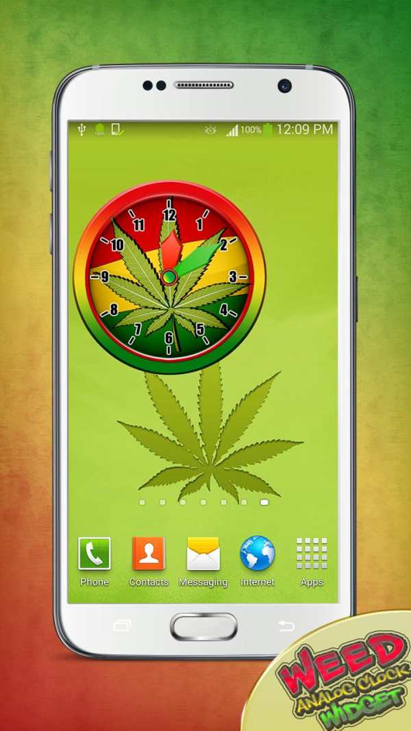 Weed Analog Clock Widget screenshot 2