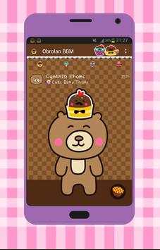 Tema beruang imut screenshot 1
