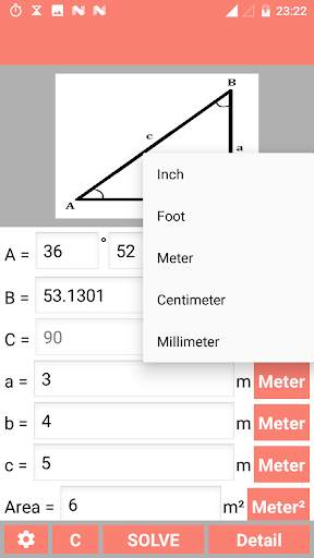Right Angled Triangle Solver скриншот 5