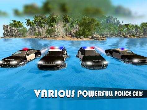 Real Police Car Chase - Water Surfer Simulator 18 screenshot 4