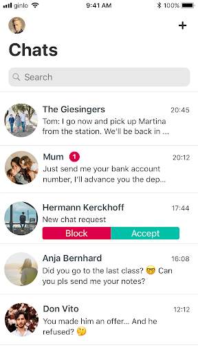 ginlo Private Messenger screenshot 2