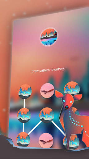 Deer Lake Painting Launcher Theme 5 تصوير الشاشة