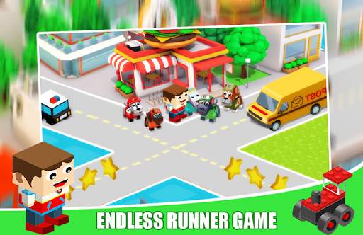 Paw Blocky Patrol Roads скриншот 1