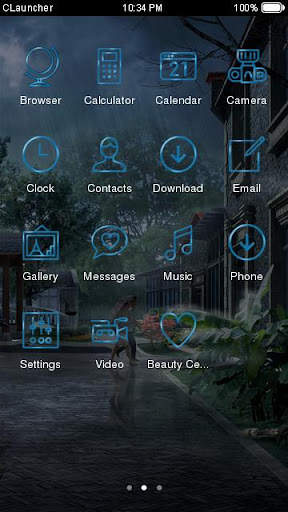 Rain Theme nature: new themes for android free 3d screenshot 2