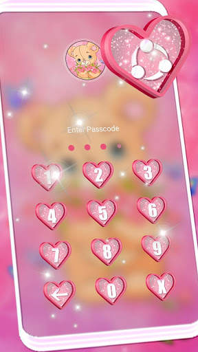 Teddy Bear Pink Launcher Theme screenshot 4