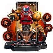 3D Iron Tech Robot Launcher Theme 1.1.1