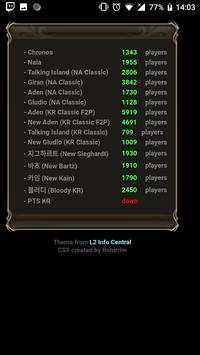 Lineage 2 Server Status screenshot 2