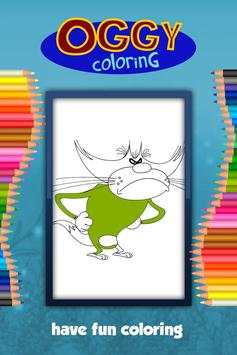 Oggy Coloring Game screenshot 2