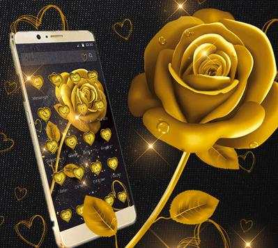 Golden Rose Love Luxury Theme скриншот 2