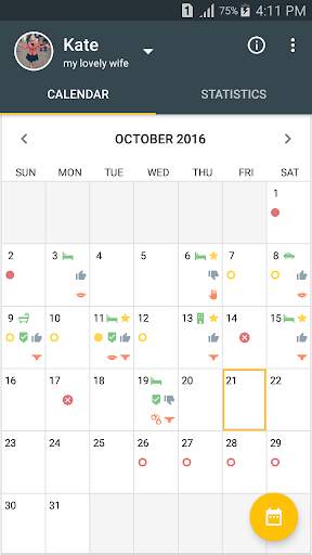 Men's Calendar - Sex App screenshot 1
