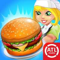 Cooking burger cafe simulator logo