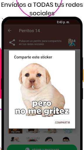 Stickers del Perrito Triste para WhatsApp 🐶 screenshot 6