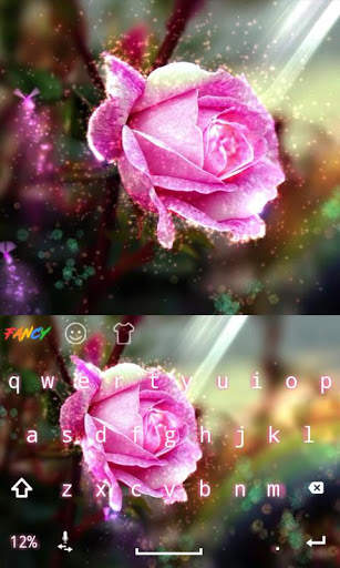 Flower Dazzling Keyboard Theme स्क्रीनशॉट 2