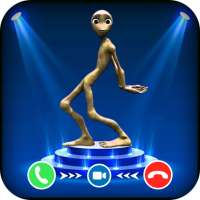 Damee Tu Cosita video call prank -Green Alien Call icon
