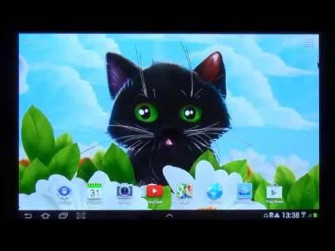 Cute Kitten Live Wallpaper screenshot 1