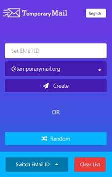 Temporary Mail screenshot 1