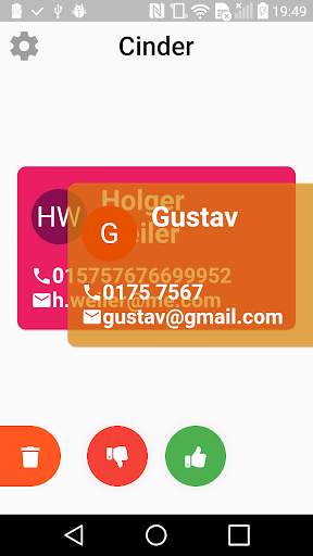 Cinder - Clean Your Contacts screenshot 2