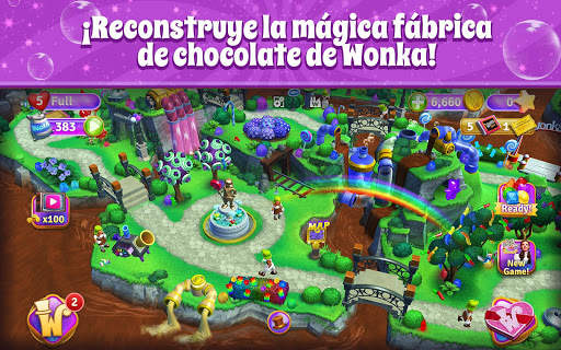 Wonka: Mundo de Dulces Match 3 screenshot 1