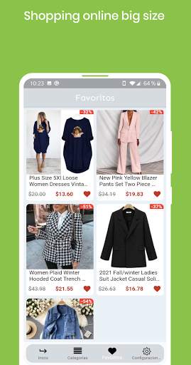 Plus size clothing, Shopping online plus size app screenshot 1