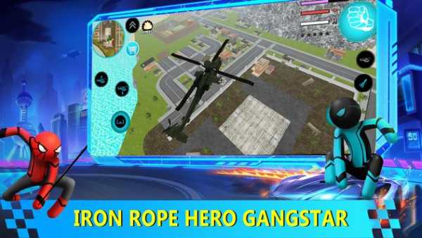 StickMan Game: Anger of Iron Rope Hero Gangastar screenshot 1
