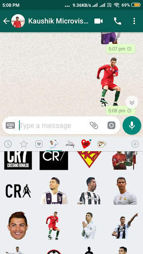 Ronaldo Stickers For WhatsApp screenshot 5