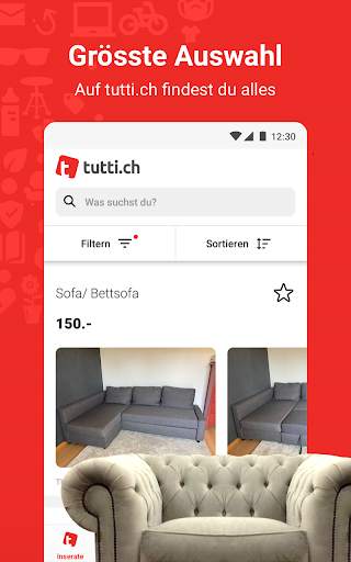 tutti.ch - Gratis Inserate & Second Hand Shopping screenshot 1