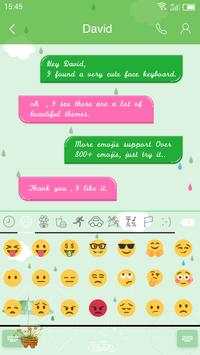 Emoji Keyboard-Rainy Day screenshot 2