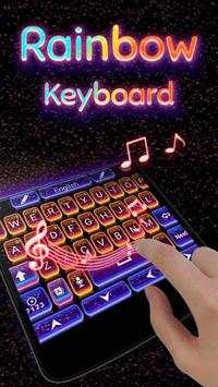 Rainbow GO Keyboard Theme screenshot 4