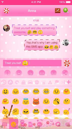 Candy Messages Theme screenshot 6