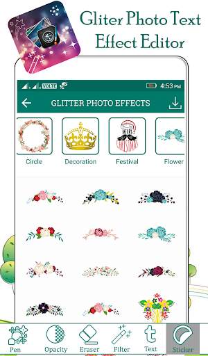 Glitter Photo Text Effect screenshot 6