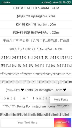 Best Fonts For Instagram - Stylish Text Fonts FREE screenshot 3