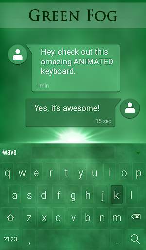 Green Fog Animated Keyboard स्क्रीनशॉट 3