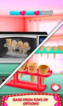 Unicorn Rainbow Ice Cream Cone Cupcake Cooking screenshot 3