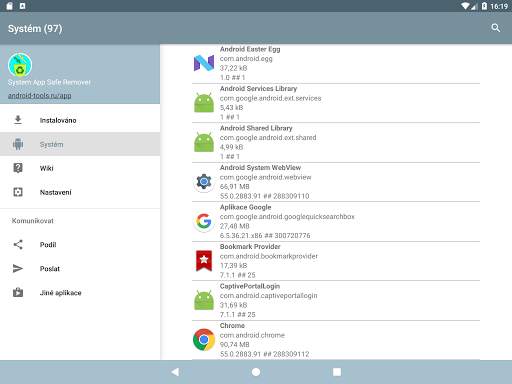 Gestionnaire d'applications système screenshot 20